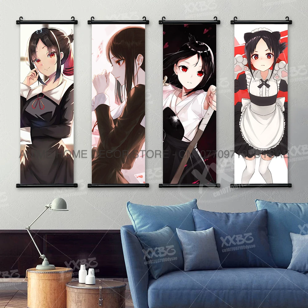 Kaguya-sama: Love Is War Anime Poster Ishigami Yuu Hanging Painting Wall Artwork Shinomiya Kaguya Home Decoration Scroll Picture