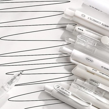 Ensemble de stylos gel à séchage rapide mignon, stylos melon à la mode, beaux documents solides, papeterie étudiante, fournitures scolaires et de bureau, simplicité, 5 pièces