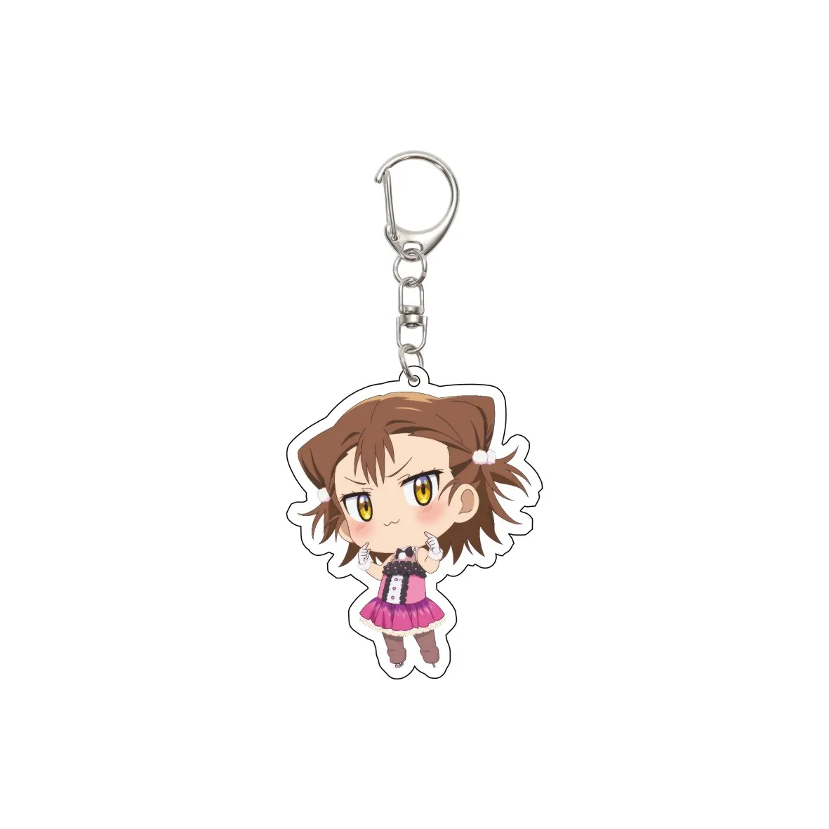 الهدايا/55 مللي متر أنيمي ميدالية المفاتيح يوتسوكا إينوري/أكوريجي تسوكاسا/كاميساكي هيكارو/يووداكا يونيو مفتاح سلسلة هدايا عيد الميلاد #2