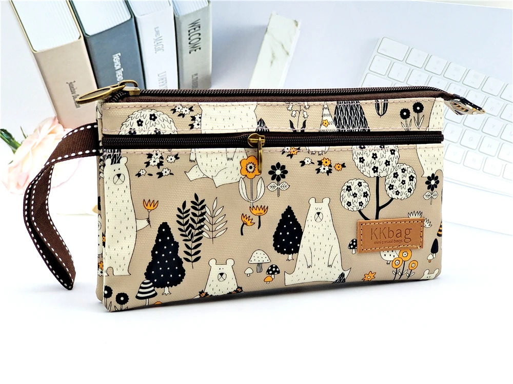 Polyester Wasserdichte Damen Münztasche Damen Organizer Brieftasche Weibliche Telefon Geldbörse Geldbeutel Clutch Handtasche Carteira für Mädchen – Detail 15
