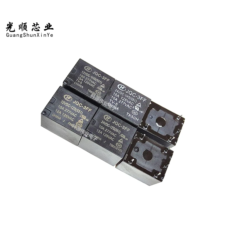HF3FF -M JQC-3FF- 005 012 024 24VDC 12VDC-1HS -1ZS