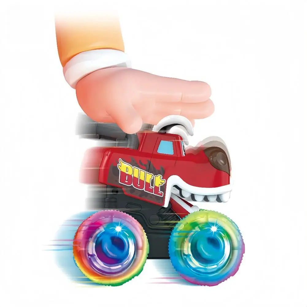 Truck Toy Motion Activated Light-Up Cars Press & Go Cars for Boys Girls Gifts Truck Toy Mon-ster Truck Toy