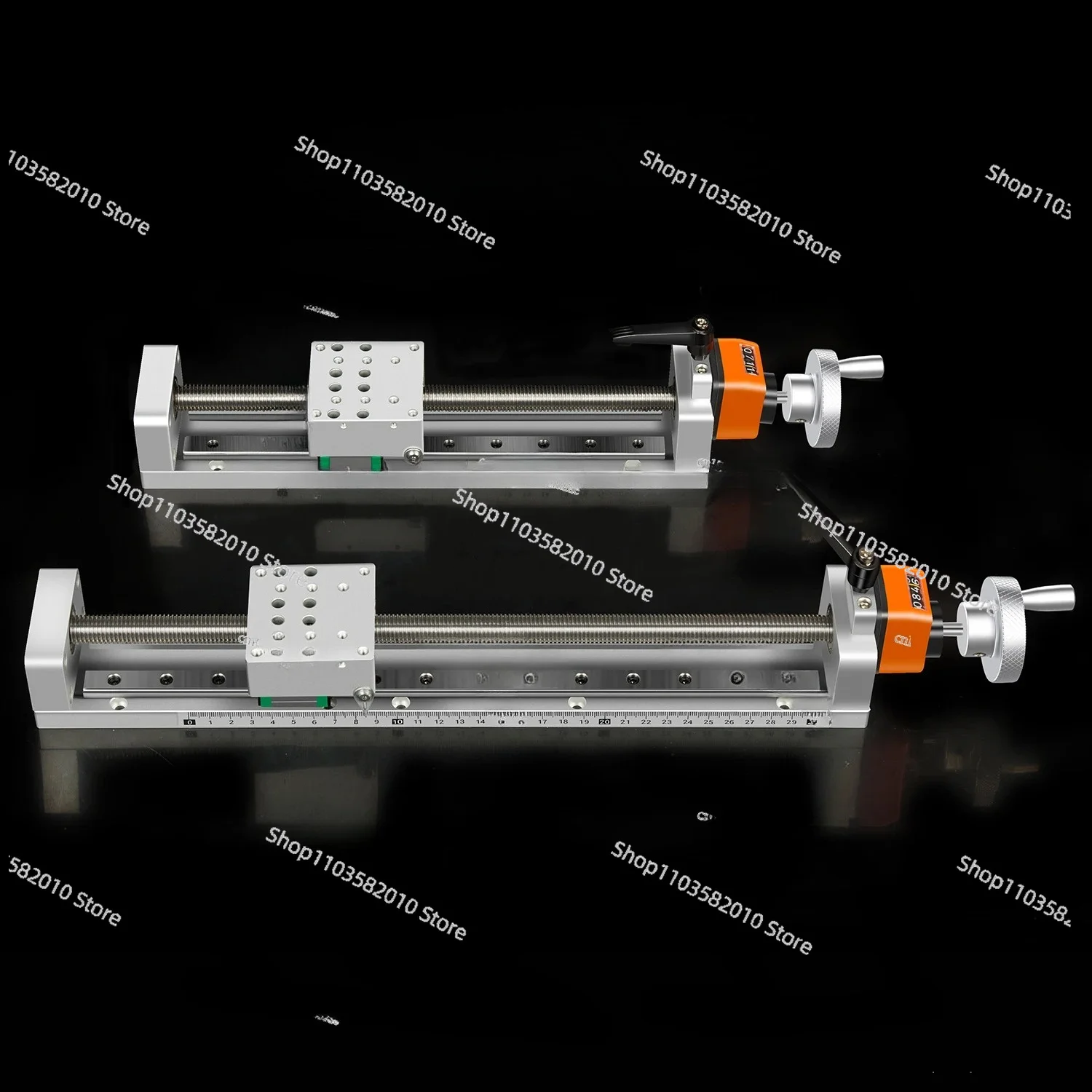 Manual Slide Linear Module T-type Screw Hand Crank Digital Display XYZ Fine-tuning Cross Precision Guide Rail with Handwheel S60
