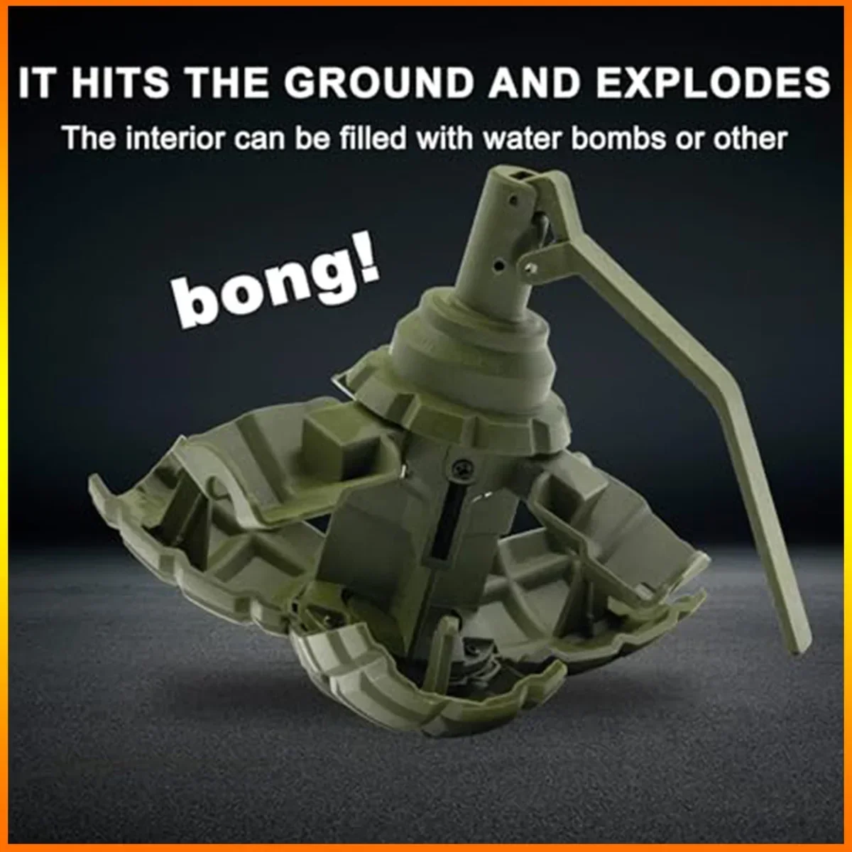 2 قطعة F1 قنبلات يدوية Airsoft الألوان اللعب لعبة مجسمة الربيع بالطاقة تأثير قنبلة يدوية نموذج للبالغين الرياضة في الهواء الطلق لعب الأدوار #3