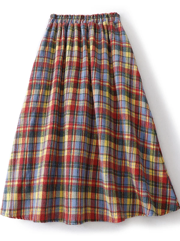 Coreano japonês marca plus size saia plissada feminina faion design versátil alegre lã midi saia viagem artística