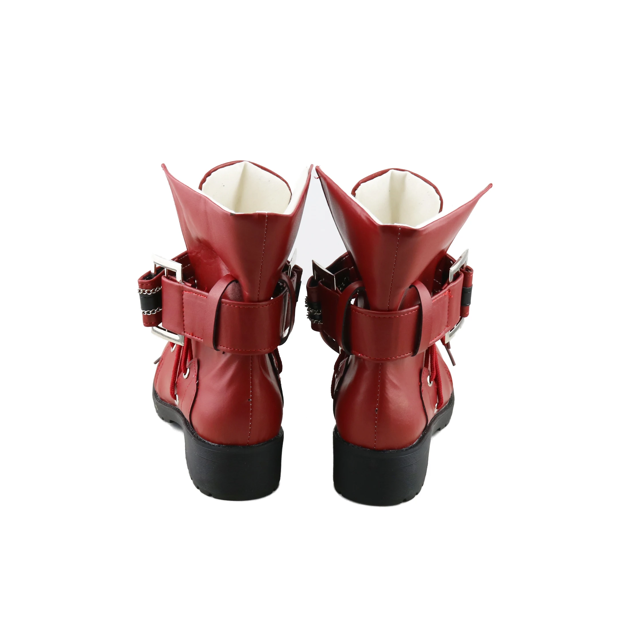 Final Fantasy Tifa Cosplay Leren Schoenen Halfhoge Laarzen Halloween Maskerade Carnaval Prestaties Feestkostuum Rekwisieten