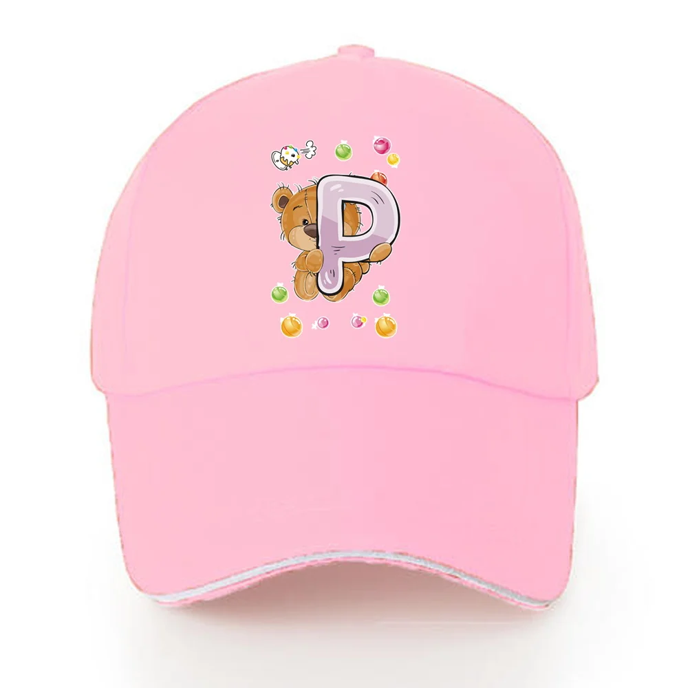 Golf Baseball Cap Unisex Cotton Adjstable Pure Bear Letter Series Printing Pink Sports Caps Street Punk Women's Hip Hop Dad Hat