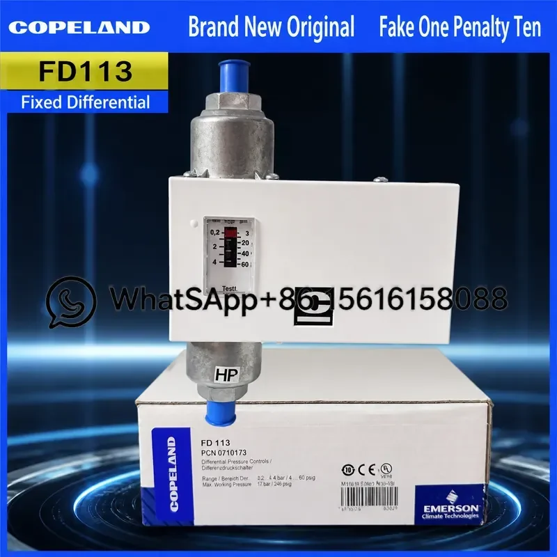 Original Copeland FD113-ZU Oil Differential Pressure Controller Switch FD113 Refrigeration Compressor Protection Sensor High