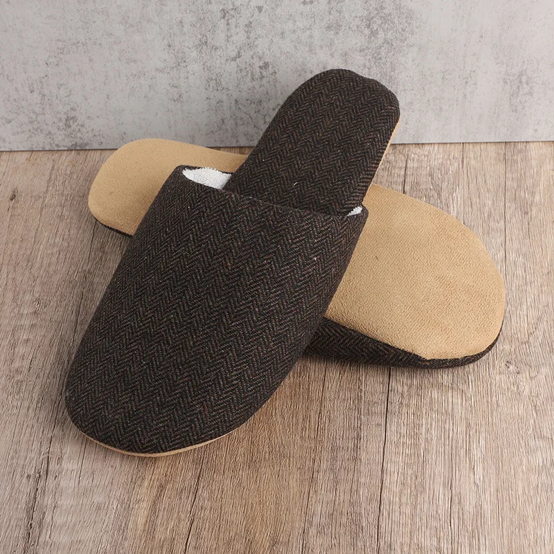 Autumn And Winter Women's Leisure Sports Thick Linen Slippers