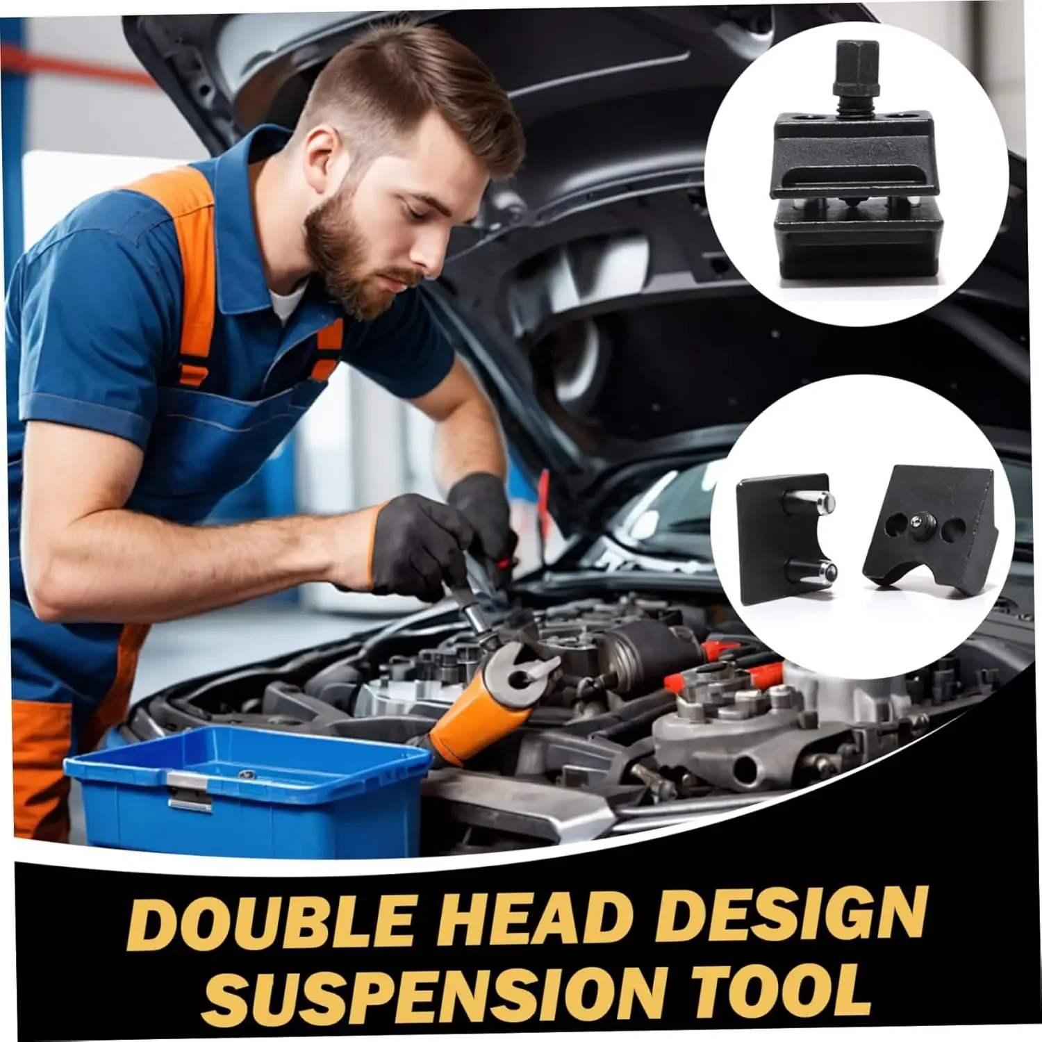 Car Suspension Tool, Steering Knuckle Spreader & Strut Separator for Shock Absorber Disassembly