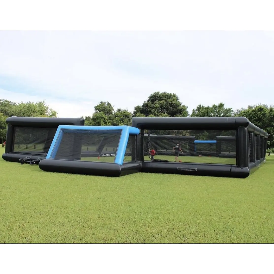 Inflatable Football Field for Parties and Events, Large Inflatable Sports Arena for Games and Fun Activities