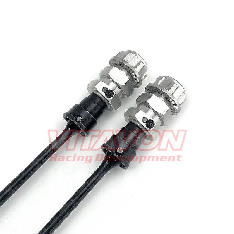 VIAVON CNC HD Steel Shaft Set 24mm Hex With 15mm Extended 18mm Bore For X-MAXX