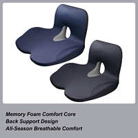 Chair Cushion Car Seat Cushion with Back Support Pillow Non-Slip Ergonomic Lumbar Support Pillow Relief Foam Carseat Pad