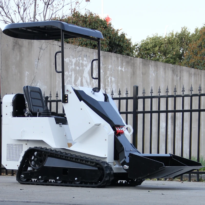 

2025 New Mini Skid Steer Loader 13.5 hp Crawler , Ride-On with Canopy, Multifunctional Skid Steer Loader