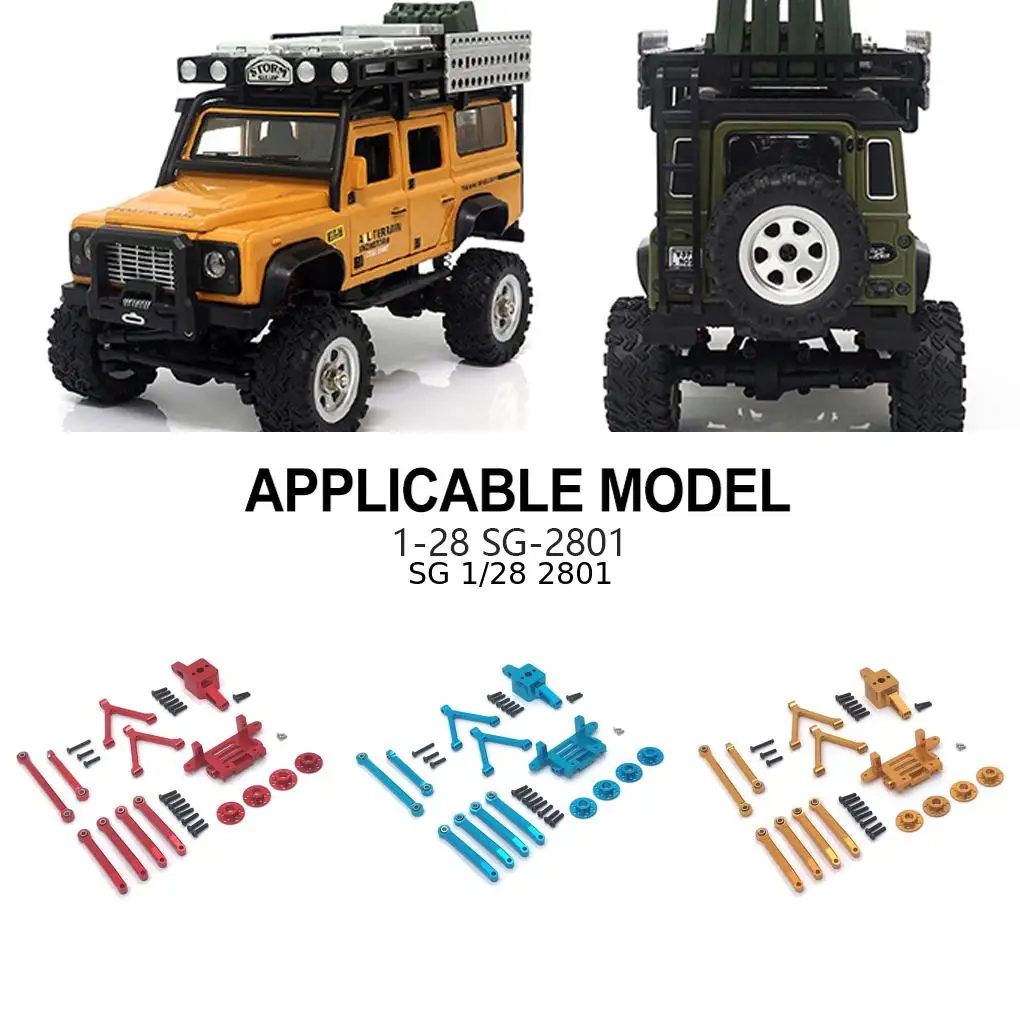 Aluminum Alloy Hardened Metal Upgrade Metal Parts Kit For 1/28 SG 2801 RC Car Part RC Car Accessories Replacement Parts