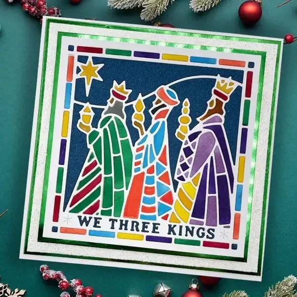 قطع المعادن يموت بطاقات المعايدة ، مشرق ، عيد ميلاد سعيد ، المدينة ، الثلج ، السلام ، على الأرض ، بطاقة ثلاثة ملوك ، شجرة ، القمر ، تزيين ، جديد