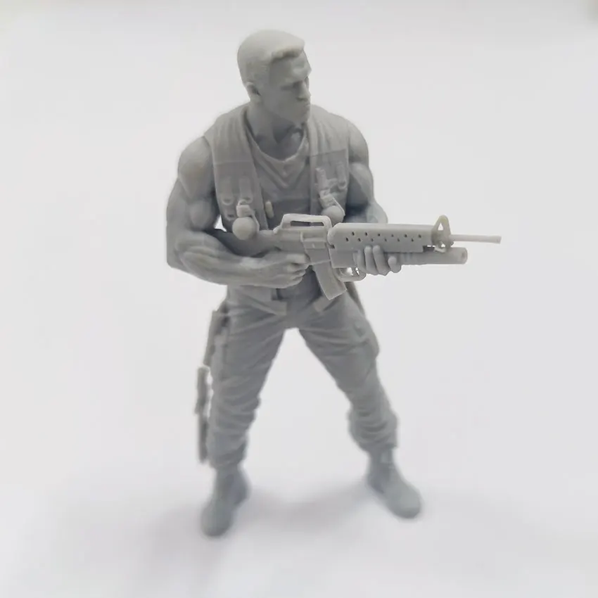 

1/24 1/18 Resin Model Kit Predator Jungle Warrior Figure Sculpture Unpainted 1/24 7.5cm figure RW-1443