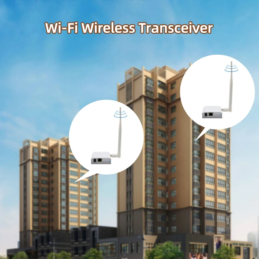 Hayway Wireless Transceiver Point Ethernet Port Bridge Kit Used For SIP Network Product Connection 1KM Transmission Distance