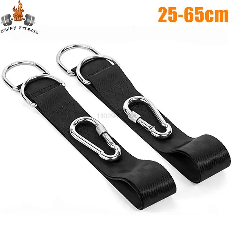 2Pcs Tree Swing Straps Hanging Kit with 2 Carabiners Single Bar Extension Belt Belt for Hammocks Sandbags Horizontal Bar Chair