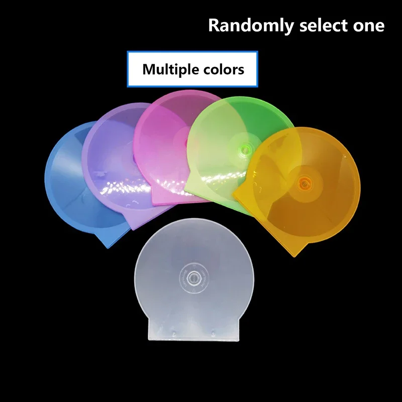 

1PC Storage Box 12.5CM Transparent Plastic Round Disc Case CD Case Thickened CD DVD Disc Box