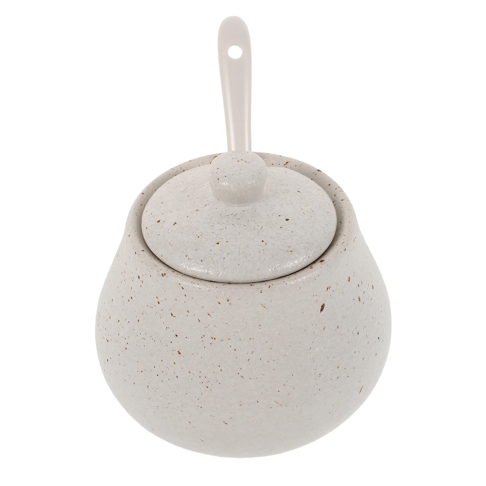 

Porcelain Sugars Bowl Lid Spoon Ceramic Condiment Pot Container Japanese Seasoning Box Home Kitchens Restaurant Use High