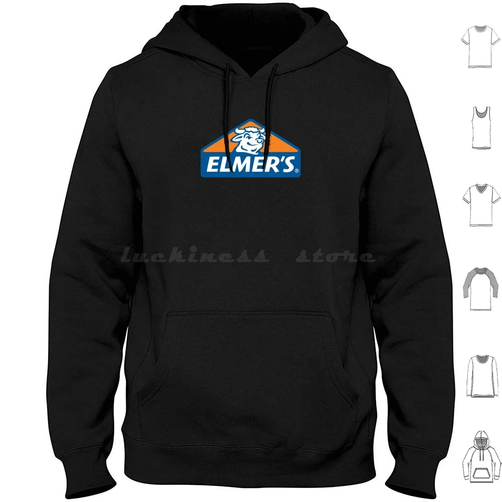 Elmer The Bull Sudadera con capucha de algodón de manga larga pegamento Slime Elmers adhesivos Hardware Borden suministros de arte pegamento líquido