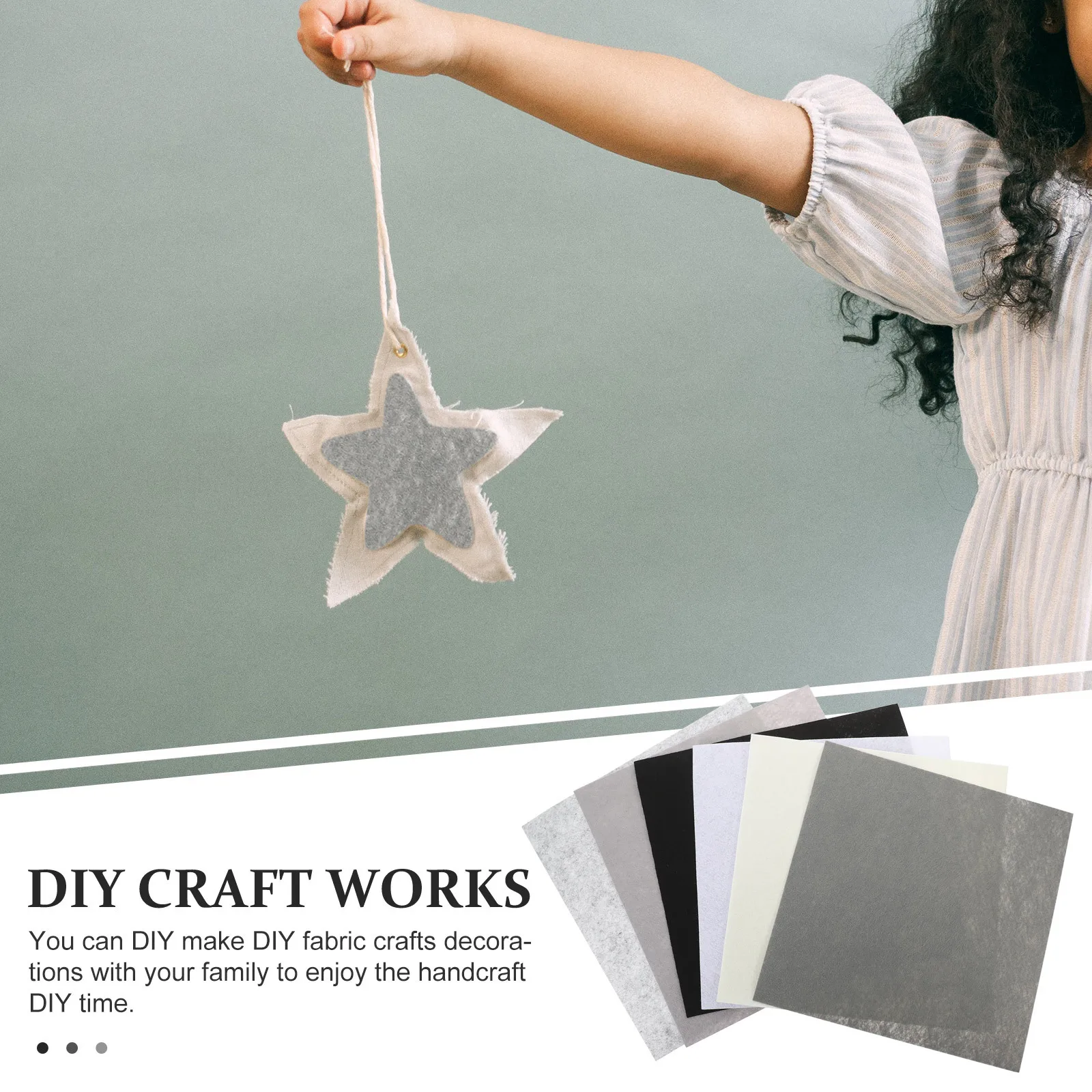 

18Pcs DIY Quilting Felt Fabric Squares Bright Solid Colors Patchwork Craft Cloth for Sewing Handmade Crafts Supplies