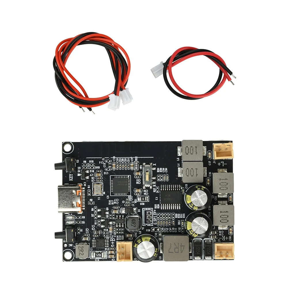 10W+10W dual channel DC5V TWS Bluetooth amplifier module, dual channel output Type C interface, Bass Enhancement Algorithm