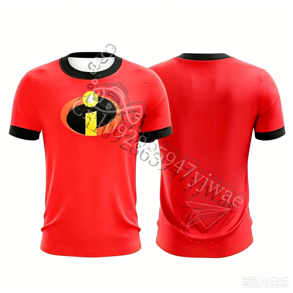The Incredible Retro Cosplay T-Shirt 3d Graphic Quick Drying Top Movie Fan Tee Family Matching Clothing Parent Child T-shirt view 4
