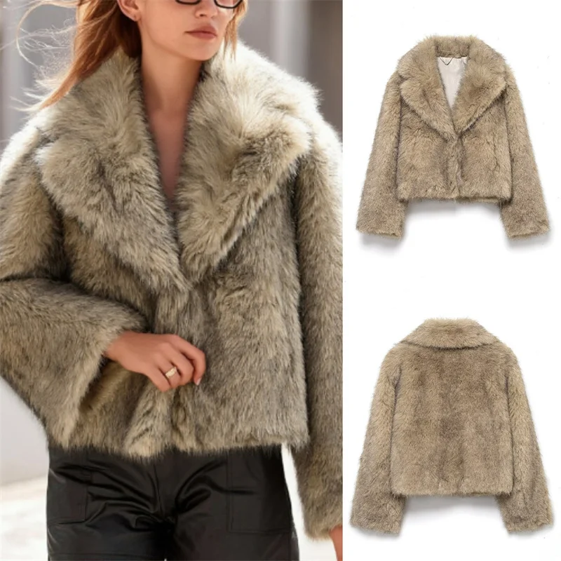 

Women's Short Fur Coat Trendy Sexy 2025 Fall Fashion Trend High-Quality Material Comfortable Fit for Casual Wear