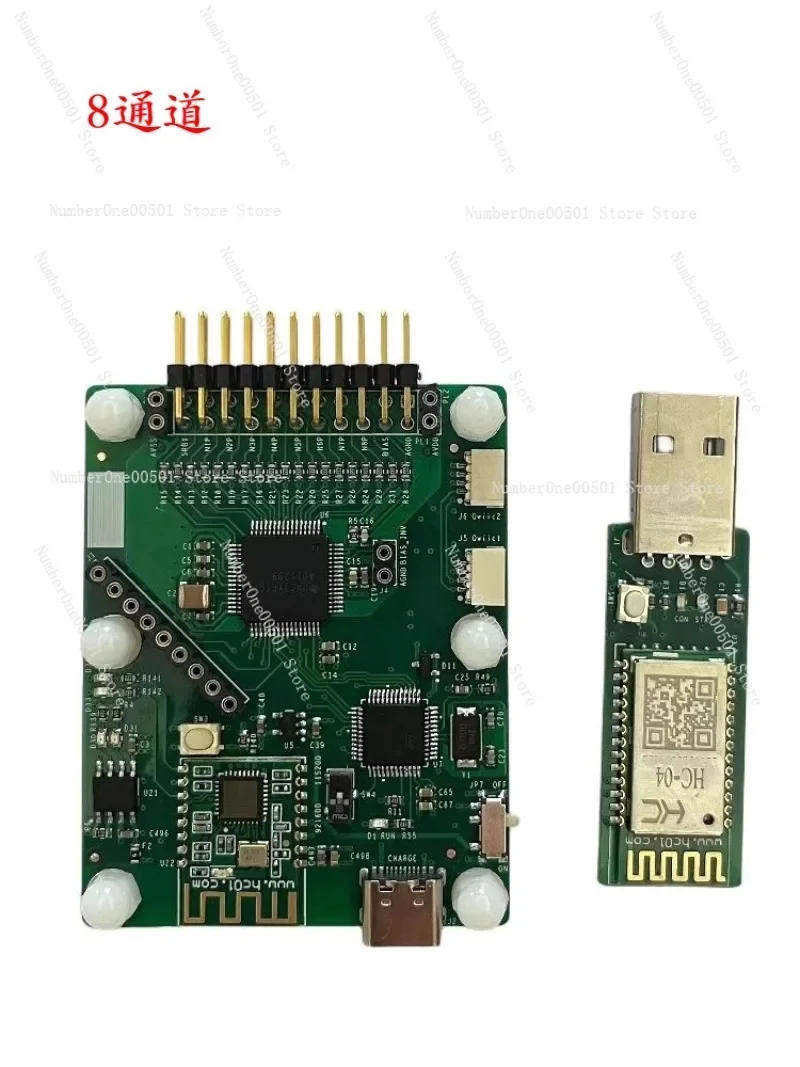 BT-1 Bluetooth EEG Acquisition System ADS1299 STM32 8/16 Channels High Precision