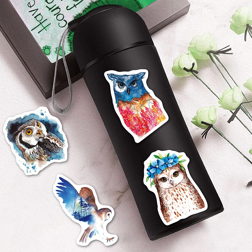 10/30/50pcs Cute Cartoon Owl Personalized Decoration Graffiti Stickers Scrapbook Laptop Phone Diary Waterproof Sticker Kid Toy