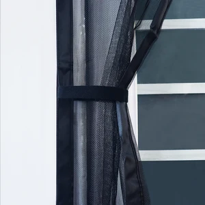 المطبخ المغناطيسي الباب الشاشة الحشرات البعوض ناموسية أسود يطير الستار السيارات إغلاق شبكة غير مرئية غرفة المعيشة الداخلية أفضل 12 ناموسية مبيعات للأبواب ذات المغناطيس - No8