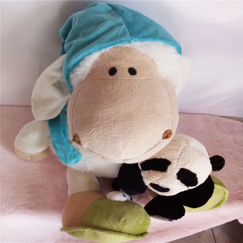 25cm 35cm 50cm 80cm Wholesale Germany  Dolly Sleepy Sheep Children\'s Day  Lovely Lamb Birthday Gift 1pcs