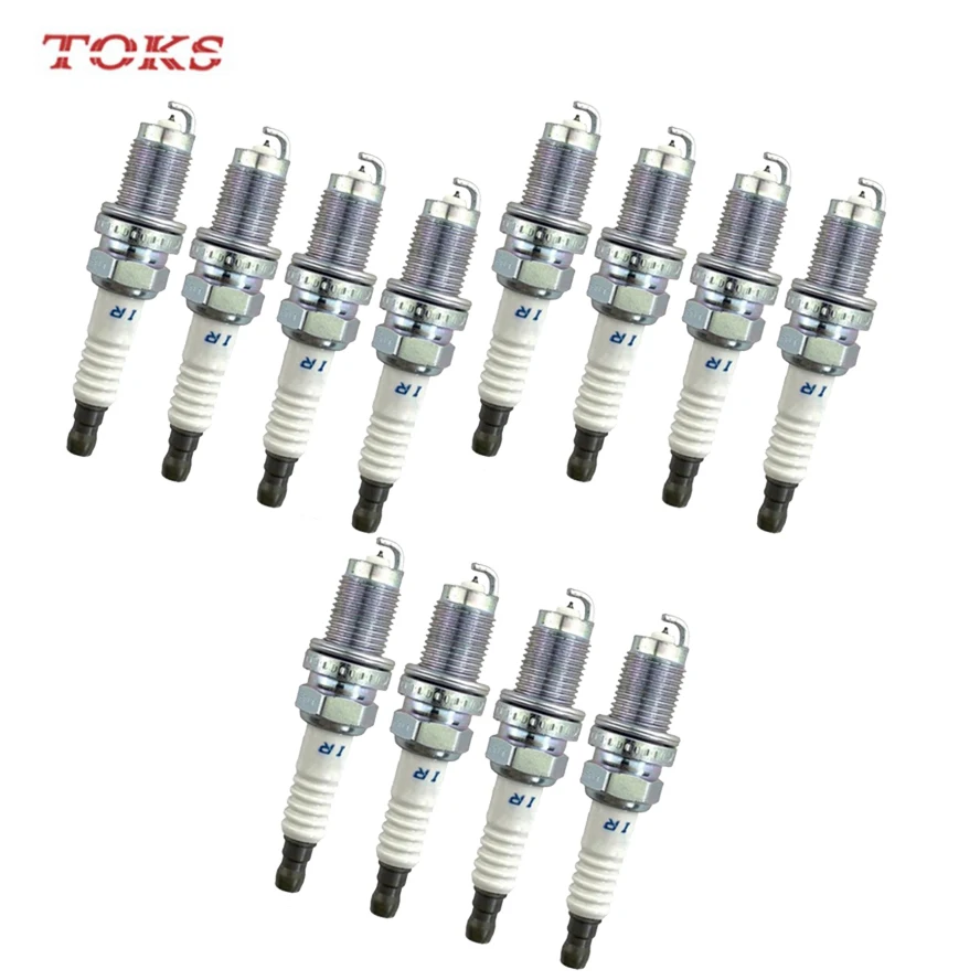 TOKS 12PCS Car 9807B-5617W IZFR6K-11 Iridium Spark Plug For Honda Accord Civic CRV Element Acura 9807B5617W IZFR6K11 6994