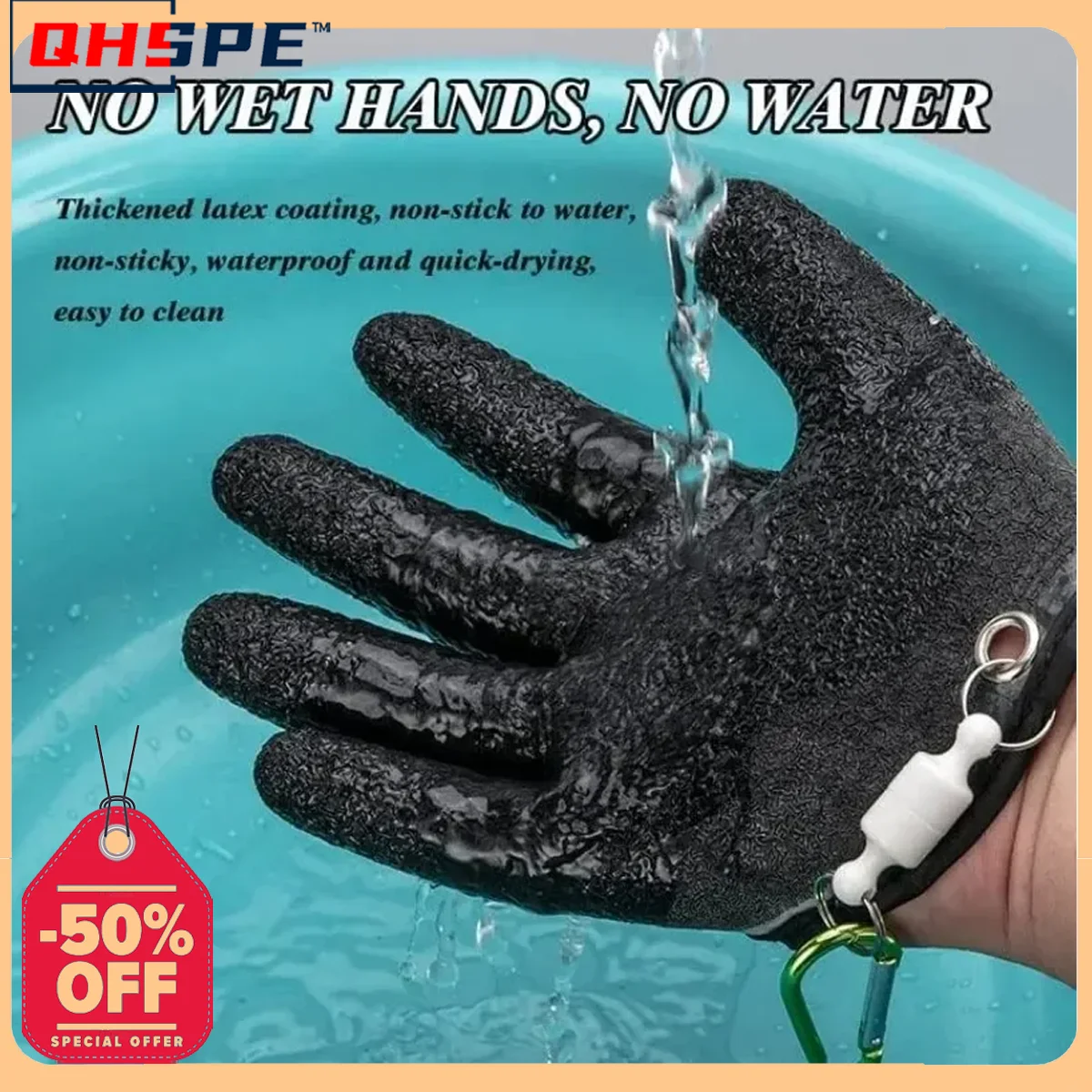 Waterproof Fishing Gloves Fishing Gloves Fishing Gloves Magnet Release Anti-slip to protect hands from punctures and scratches