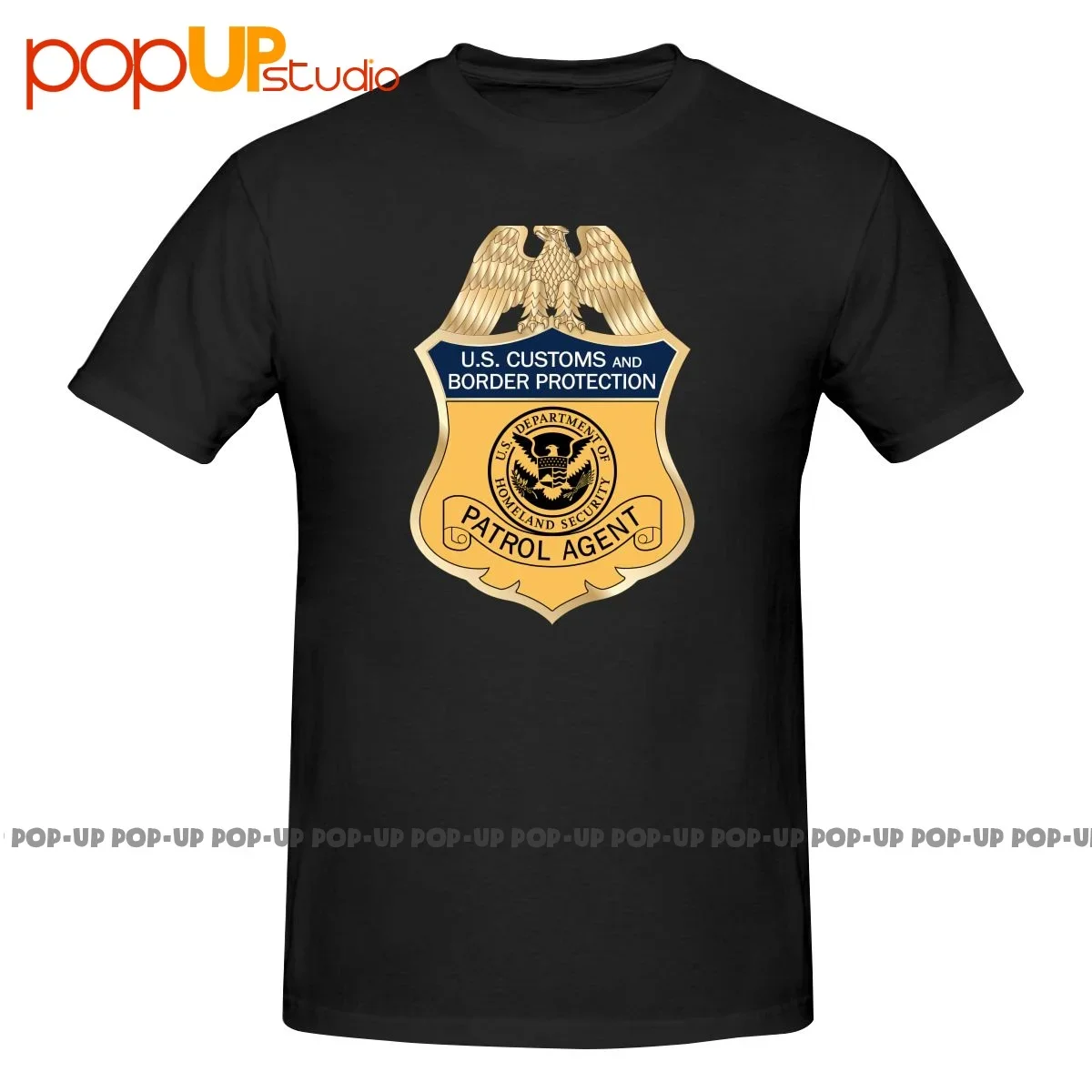 Border Patrol Federal Agent Homeland Security Custom P-102 Shirt T-shirt Tee Casual Vintage