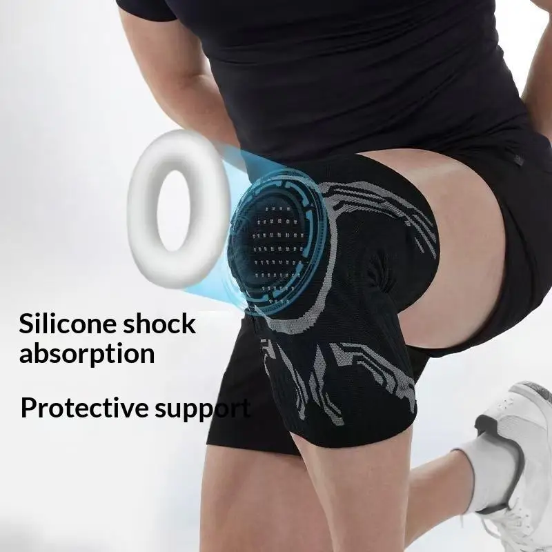 1Pc Smart Knob Knee Brace Patella Gel Pad Lateral Stabilizer Compression Support Joint Pain Relief Recovery Home Gym Wear