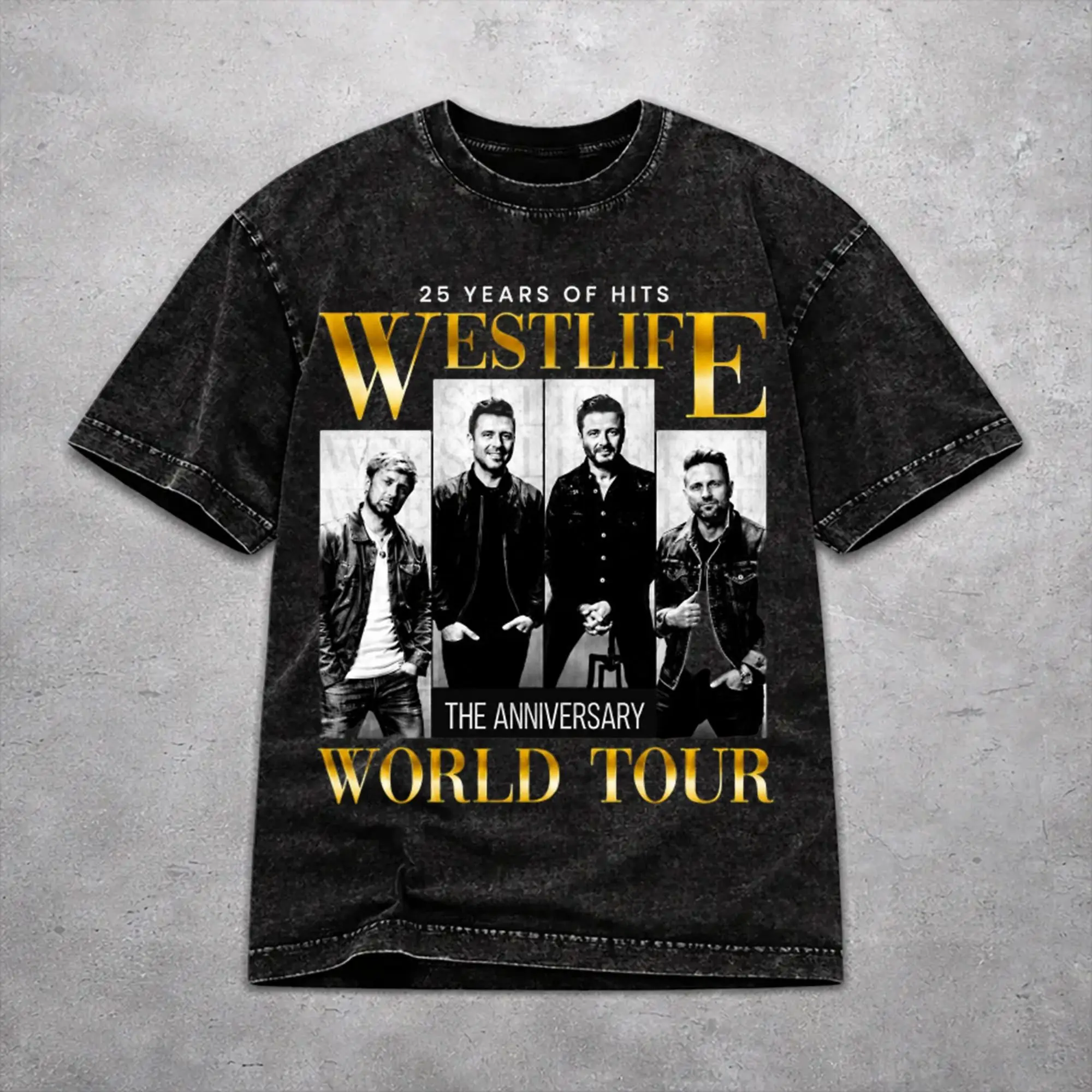 Men Women Wased T-shirts Westlife 25th Anniversary Tour 2026 Printed Shirt Outfit High Street  Tee Shirt