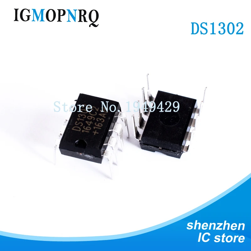 10pcs DS1307 1307 DS1302 1302 DIP-8 NEW Real Time Clock 64x8 Serial I2C RTC