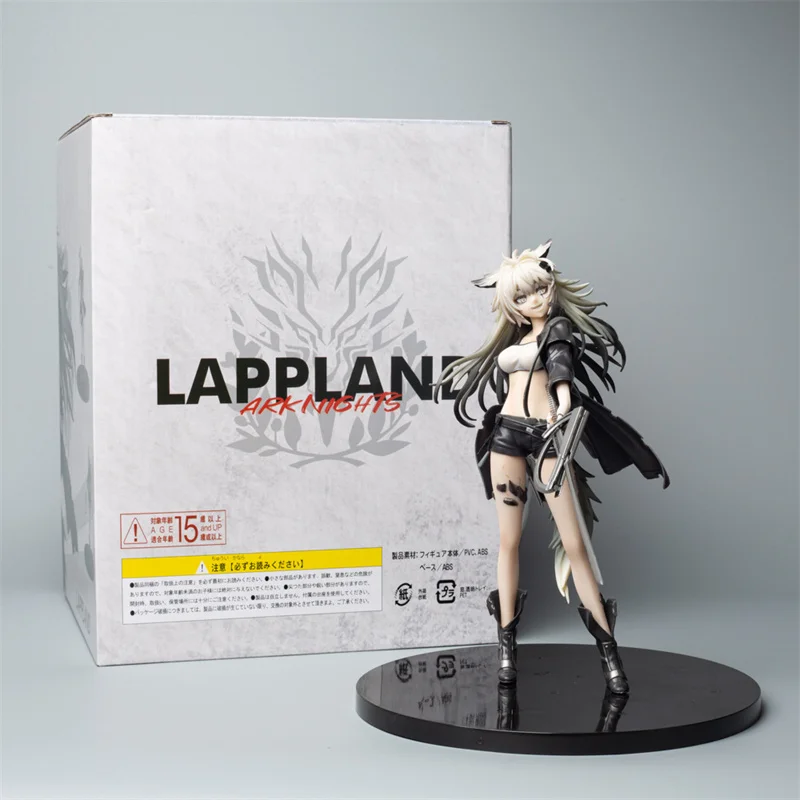 24cm Arknights Anime Game Girl Figure Lappland Elite 2 Stand Posture Pvc Handmade Collection Model Desktop Decoration Toy Gift