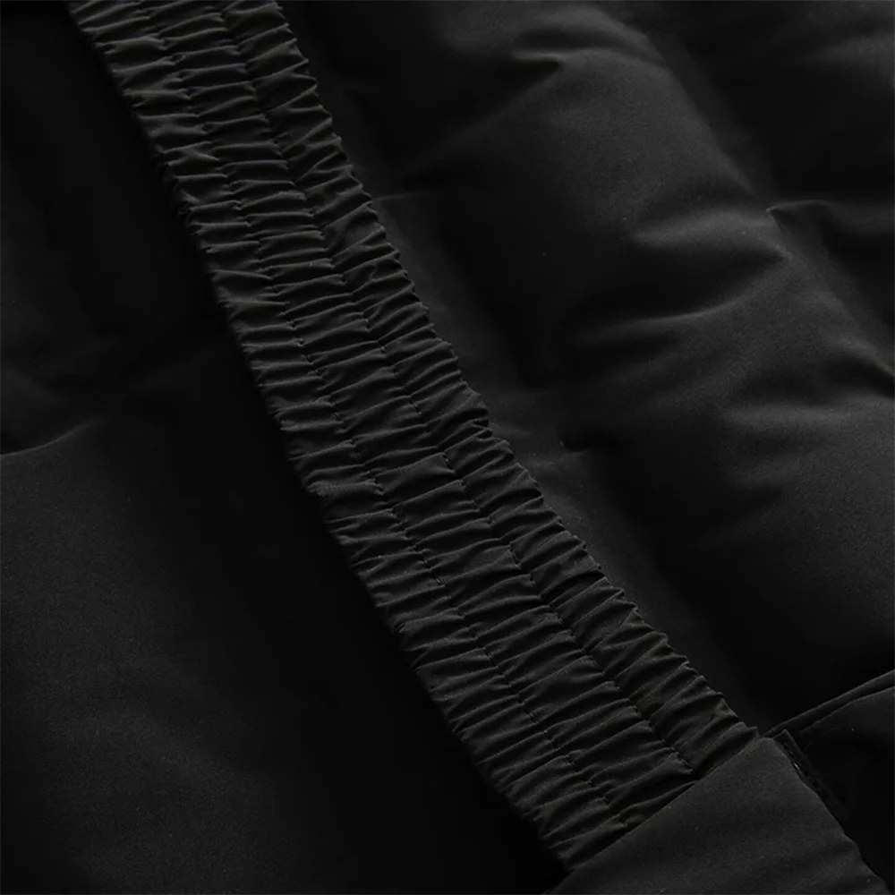 Winter new product women's elastic waistband short slim fit hooded cotton jacket waterproof and windproof thick jacket jacket