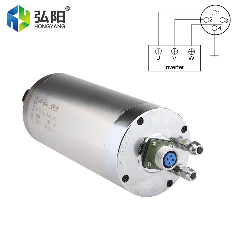 CNC Spindle 3.2kw ER20 Water-Cooled Spindle Motor 220V 380V Woodworking Spindle 4 Bearings For CNC Router Engraving Machine