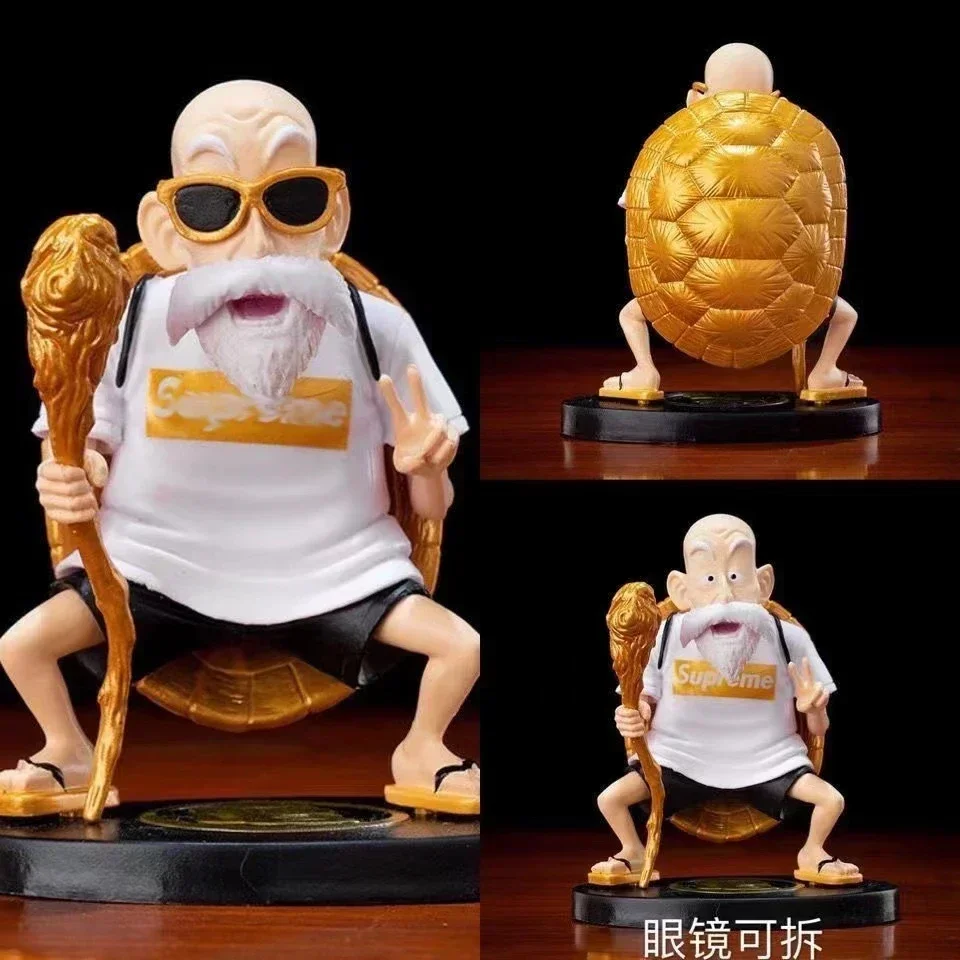 Dragon Ball Z Master Roshi Kame Sennin PVC Action Figures Model Collect Toy Q Version Anime Car Ornaments Kids Birthday Gift