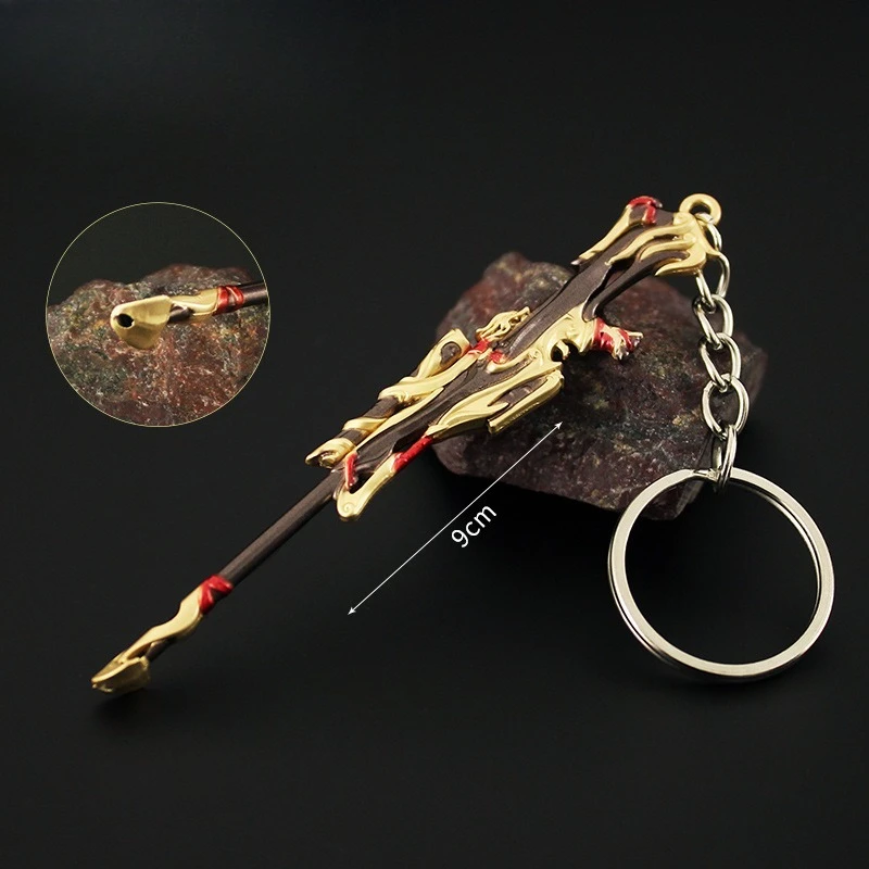 Valorant Mini gun weapons Keychain model Game Peripheral Sovereign Vandal Pistol Backpack Pendant Metal Crafts Boy toys Gifts