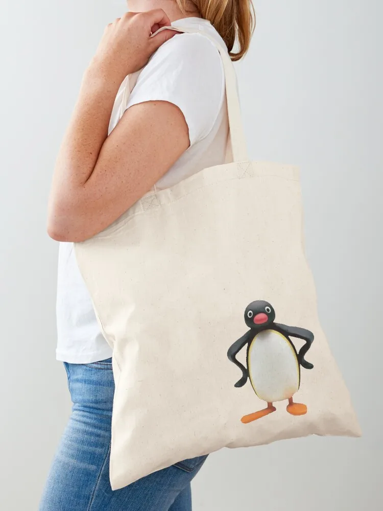 

Angry Pingu New Official Merch Tote Bag Women's beach bags university shopper bag Women's shopper bag Canvas
