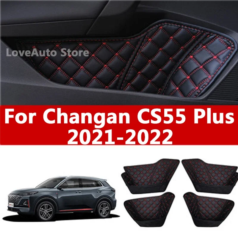 

For Changan CS55 Plus 2022 2023 Car Front Rear Door Inner Armrest Handle Door Multifunctional Storage Box Accessories