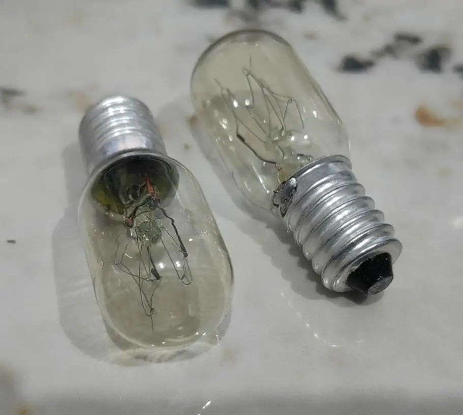 220V 15W Microwave Oven Parts Globe Bulbs E14 screw type