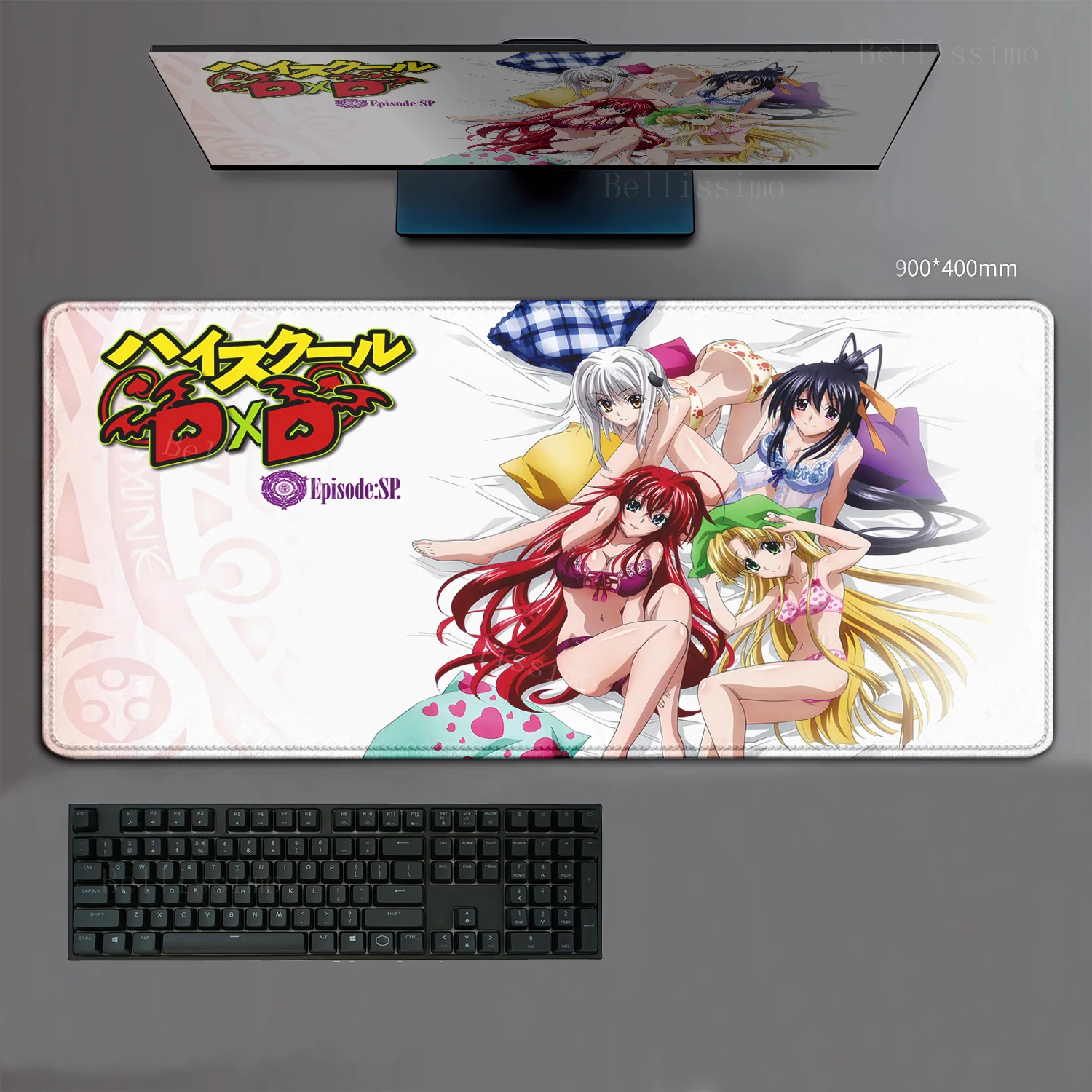 

high school dxd teclado mecánico mouse pad Computer mat 900x400x3mm gaming mousepad large cute keyboard games pc gamer desk mat