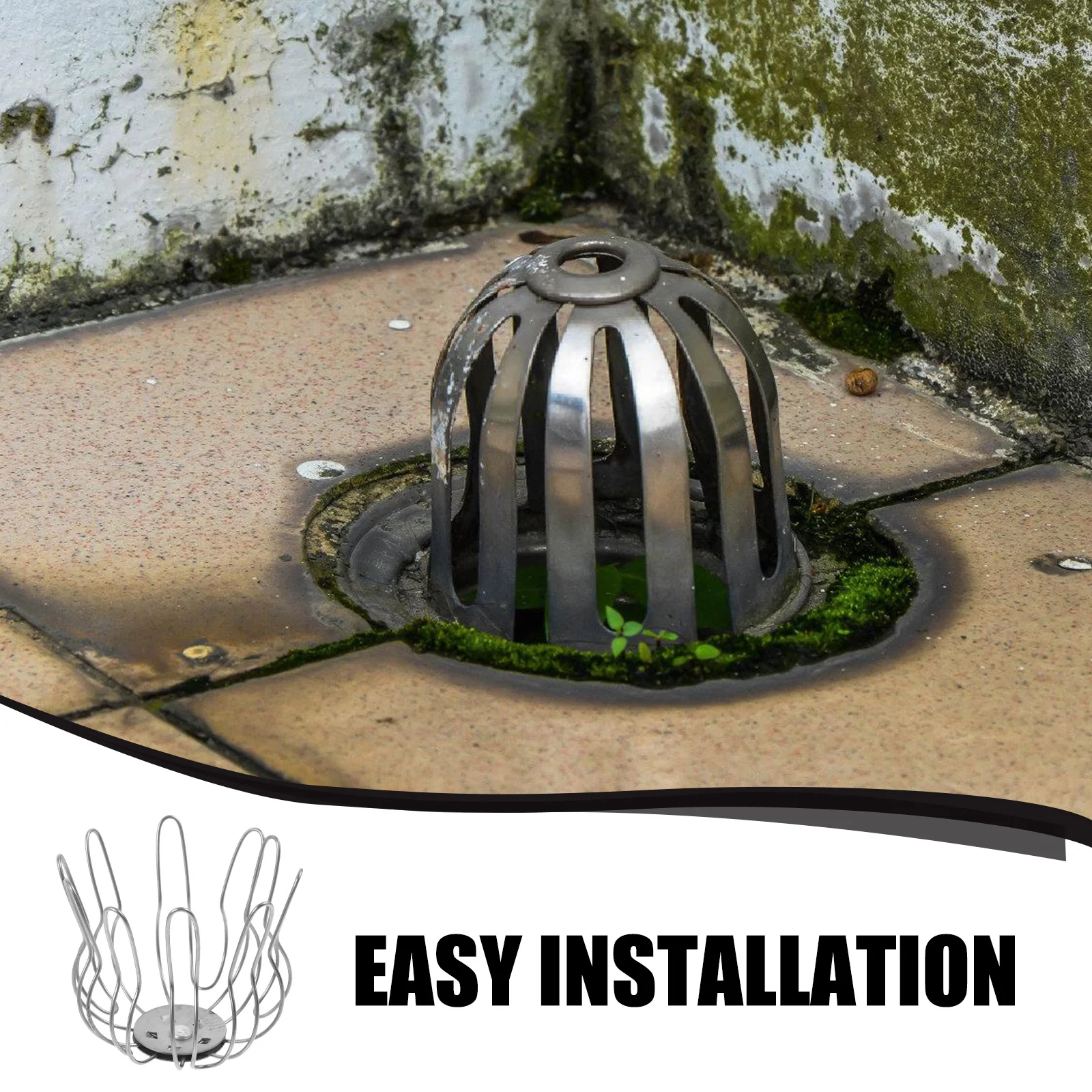 Filtre à mailles fines en acier inoxydable pour protection de gouttière, pour système de drainage extérieur, Protection Anti-débordement des débris de feuilles